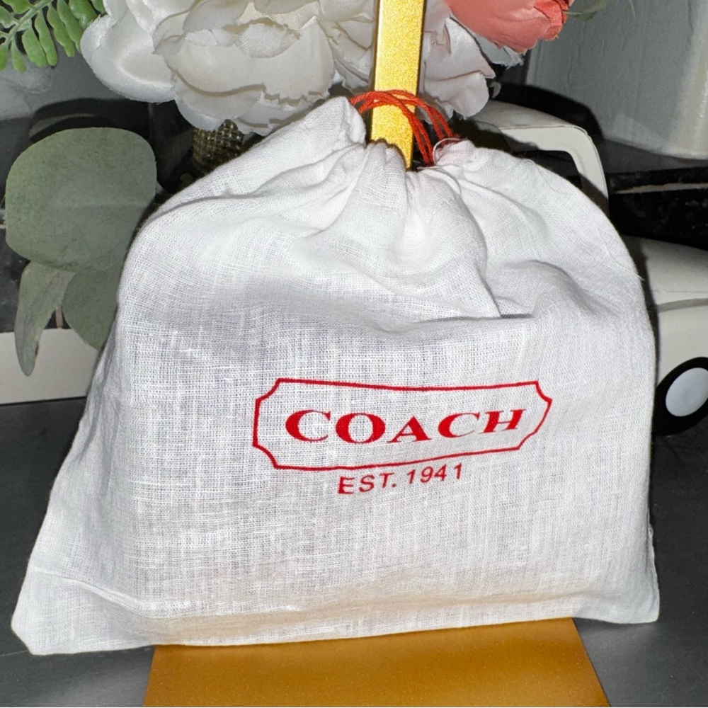 Coach Chelsea BiFold Wallet Signature purple & Gray & dustbag - NWOT - Picture 16 of 16